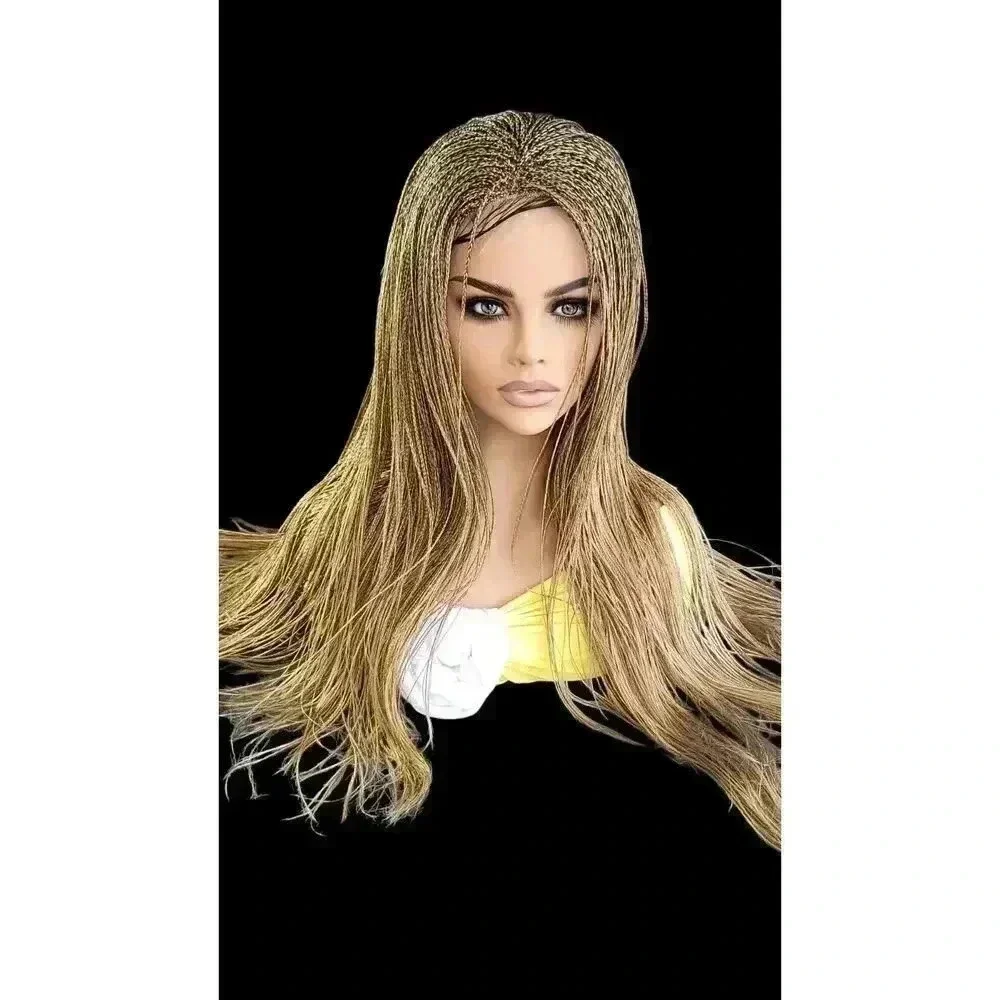 Micro Million Braided Wig – Honey Blonde Full Lace. Yassine - Picture 6 of 15